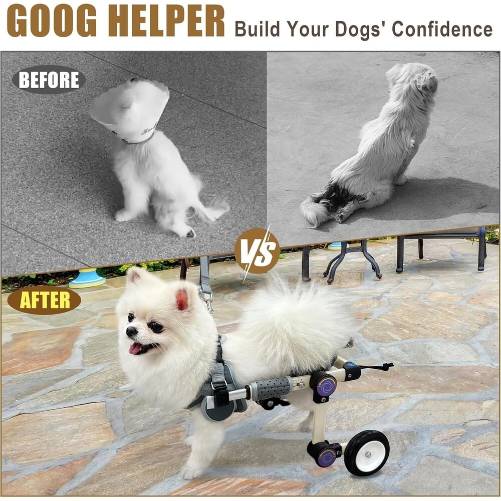 Let Pet Run Adjustable Dog Cart/Wheelchair for Back Legs - Size -XS  - NEW - Picture 6 of 10